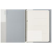 マルマン B5 バインダー クリーントーン スリム グレー F019-11 1セット（1冊×3）