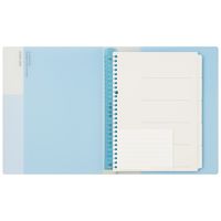 マルマン B5 バインダー クリーントーン ワイド ライトブルー F312-52 1セット（1冊×3）