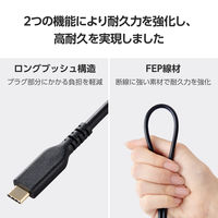 USB-C to HDMI 変換ケーブル 4K 60Hz 高耐久 2m 黒 MPA-CHDMIS20BK2 エレコム 1個