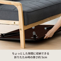 永井興産 NK-90 ハウステーブル  BR 幅900×奥行600×高さ295mm ブラウン NK-90BR 1台（直送品）