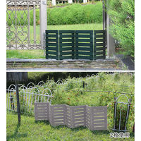 住まいスタイル 折り畳めるウッドミニフェンス120(横ボーダー) 1枚組 WF-120YK-GRY 1枚（直送品）