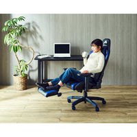 【軒先渡し】関家具  Contieaks(コンティークス） ルセル V3 オットマン付 チェア ブルー 426041 1脚（直送品）