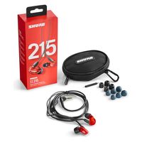 SHURE SE215スペシャルエディション高遮音性イヤホン レッド SE215SPE-RD-A 1個（直送品）