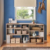 大洋 Shelfit イーシーラック 幅1180～1550×奥行295×高さ800mm スモーキーブラウン ECR8012R SMB 1台（直送品）