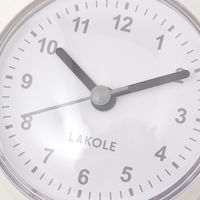 防滴時計 ホワイト LAKOLE/ラコレ