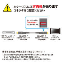 サンワサプライ  4K60Hz対応光ファイバHDMIケーブル（10m） KM-HD20-PFBAD10（直送品）