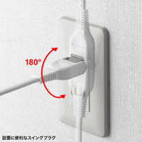 サンワサプライ 火災予防タップ TAP-TSH45N2 1本