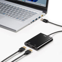 サンワサプライ  USB-HDMIディスプレイアダプタ(4K対応・ 2画面出力) USB-CVU3HD5（直送品）