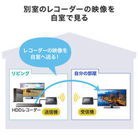 サンワサプライ  ワイヤレスHDMIエクステンダー（最大60m延長・セットモデル） VGA-EXWHD13（直送品）