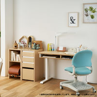 【軒先渡し】コイズミファニテック Fit-in Desk キャビネットシェルフ ナチュラル×ブラック FDB-811MOBK 1台（直送品）