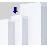 ムトウユニパック　ケント紙封筒　長3〒枠あり　100枚（わけあり品）