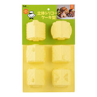 【アウトレット】貝印 ケーキ型 焼き型 6個 立体 シリコーン型 DL7219 1個