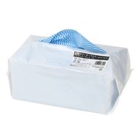 使いきり カウンタークロス 薄手 レギュラー ブルー 約30×60cm 1袋（100枚入）