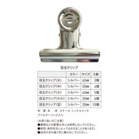 アックスコーポレーション 目玉クリップ 小小 シルバー CA-04K 1セット(10個)（直送品）