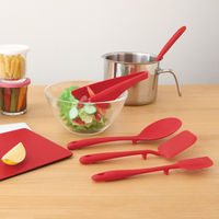 ワールド・クリエイト 抗菌レードルダークレッド 60049 1セット(3個)