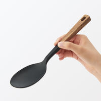 無印良品 木柄 シリコーン 調理スプーン 約長さ26cm 良品計画