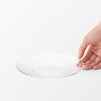 無印良品 ソーダガラス プレート 小 約直径18cm 良品計画