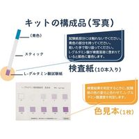 つくば食品評価センター Lーグルタミン酸試験紙 10本入 028745 1セット(10本) 67-6641-96（直送品）