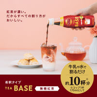伊藤園 TULLY'S&TEA タリーズ ティーベース 無糖紅茶 希釈 340ml 1セット（24本） 紅茶 濃縮 ラテベース