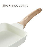 CAROTE（カローテ）卵焼き フライパン IH ガス火対応 アイボリー 1個