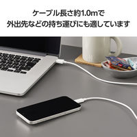 タイプCケーブル 2本セット （USB-A to USB-C） 1m 白 MPA-ACECTW10WH エレコム 1個（直送品）