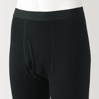 【メンズ】無印良品 紳士 あったか綿 厚手 ロングタイツ 紳士S 黒 良品計画