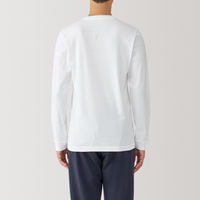 【メンズ】無印良品 紳士 あったか綿 厚手 クルーネック長袖Tシャツ 紳士S 白 良品計画