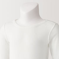 無印良品 ベビー あったか綿 クルーネック長袖Tシャツ ベビー90 オフ白 良品計画