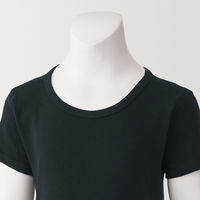 無印良品 キッズ あったか綿 クルーネック半袖Tシャツ キッズ120 黒 良品計画