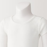 無印良品 ベビー あったか綿 クルーネック半袖Tシャツ ベビー100 オフ白 良品計画