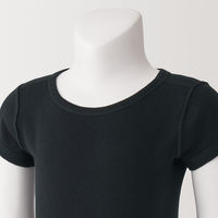 無印良品 ベビー あったか綿 クルーネック半袖Tシャツ ベビー90 黒 良品計画
