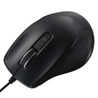 ナカバヤシ 有線静音 5ボタン BlueLEDマウス ブラック MUS-UKF227BK 1個