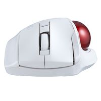 ナカバヤシ 小型Bluetooth静音 5ボタン レーザー式 親指トラックボール ホワイト MUS-TBLF225W 1個