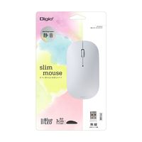 ナカバヤシ 無線静音 3ボタン BlueLEDマウス ホワイト MUS-RKT230W 1個