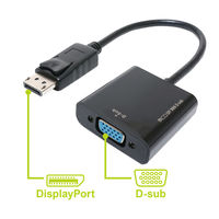 ナカバヤシ DisplayPort-D-SUB 変換アダプタ DP-DSA1/BK 1本