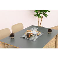 【軒先渡し】HIKARI ワークカフェダイニング ダイニングテーブル DLT-アリカ 120-Mテンバン GRY/スチールレッグWH 1台（直送品）