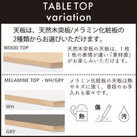 【軒先渡し】HIKARI ワークカフェダイニング ダイニングテーブル DLT-アリカ EX.-Mテンバン GRY/スチールレッグWH 1台（直送品）