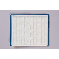 高橋書店 【2025年版】ニューダイアリーアルファ7 手帳判 片側1週間+ノート 月曜始まり コバルトブルー 110 1冊（直送品）