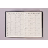 高橋書店 【2025年版】ウィークメモ付きダイアリー A5 1頁2日 月曜始まり 黒 62 1冊（直送品）