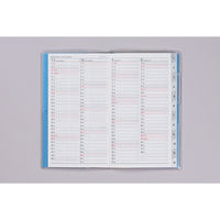 高橋書店 【2025年版】リベルインデックス3 手帳判 月間 日曜始まり カリプソ・ブルー 303 1セット(1冊×2)（直送品）