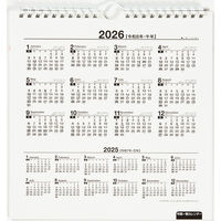 高橋書店 【2025年版】エコカレンダー壁掛 A4変型 E66 1セット(1冊×2)（直送品）