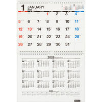 高橋書店 【2025年版】エコカレンダー壁掛 A4×2面 2カ月一覧 E60 1冊（直送品）