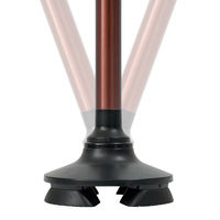 サンファミリー モリス 折りたためる安心ステッキ ブラウン 1本