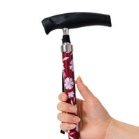 サンファミリー 折りたためる安心ステッキ ワイン 1本