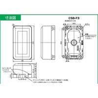 エスコ 125V/15A [角形] コンセント [2口][抜止め] EA940CJ-52A 1セット(3個)（直送品）