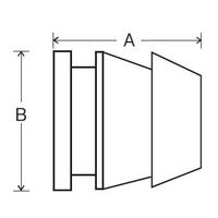 エスコ 8mm ダボ棚受(W1/4 メス/8個) EA951E-86 1セット(45袋)（直送品）