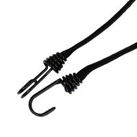 三友産業 フラットゴム ブラック 2m HR-3841 1セット(6個)（直送品）