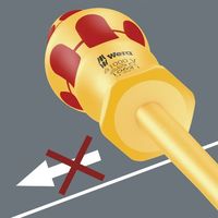 Wera Werk ヴェラ 絶縁マイナスドライバー 0.4X2.5 051580 51580 1本（直送品）