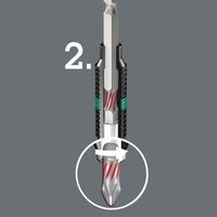 Wera Werk ヴェラ PZ2x25mm Pozidriv ドライバービット 056722 56722 1個（直送品）