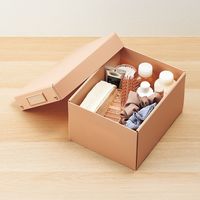 Roomy 折りたたみボックス コミックス 収納ケース 収納ボックス マンガ収納 メイク小物収納 コンパクト フタ付 グレー A796-27 1個